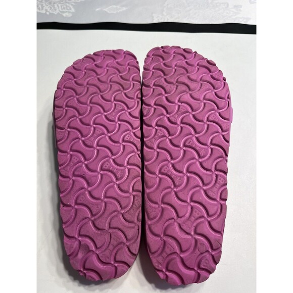 BIRKENSTOCK Madrid Sandals Pink Purple Eva Flat Slides Buckle Comfort Sz 38 / 7 - Picture 12 of 14
